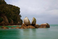 Split Rock at Kaiteriteri Coast Poster Print - Abel Tasman National Park, New Zealand