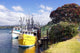 Fishing Boats at Tauranga Harbor Art Print by David Wall.