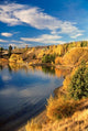 Lake Dunstan Poster Print showcasing Central Otago, New Zealand beauty by David Wall.
