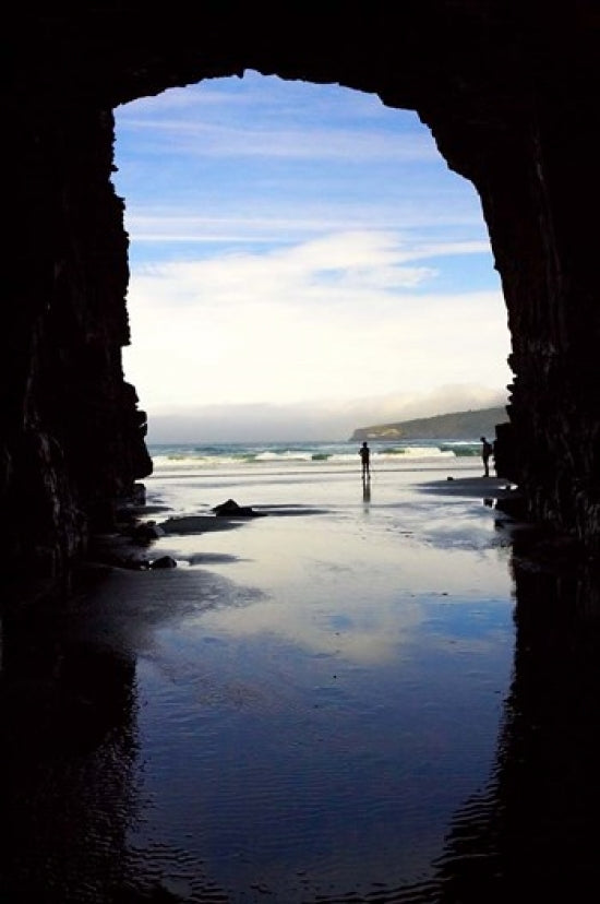 Cathedral Cave art print showcasing the stunning landscape of New Zealand's Catlins Coast.