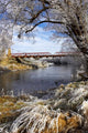 Historic Suspension Bridge over Taieri River art print by David Wall