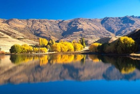 Fine art print of Pisa Range and Lowburn Inlet by David Wall, showcasing New Zealand's stunning landscape.
