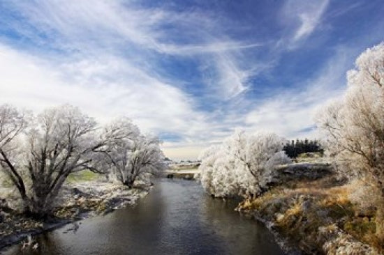 Taieri River landscape fine art print by David Wall, showcasing the natural beauty of New Zealand.