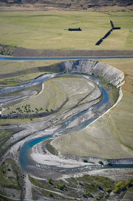 Ohau River and Ohau Canal Poster Print by David Wall, Scenic Landscape of New Zealand