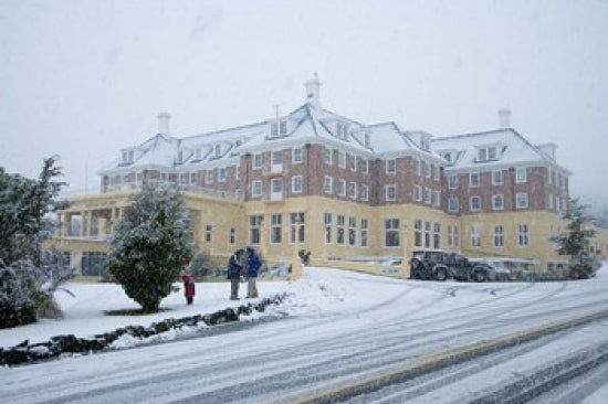 Grand Chateau and Snow, Mt Ruapehu art poster print by David Wall.