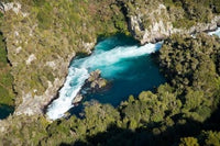 Aratiatia Rapids Poster Print by David Wall showcasing the beautiful Waikato River in New Zealand.