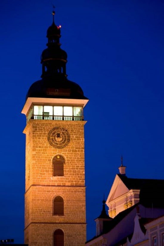 Church Tower Ceske Budejovice Poster Print by Russell Young