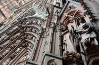 Strasbourg Cathedral Poster Print by Cindy Miller Hopkins, showcasing Gothic architecture and vibrant colors.