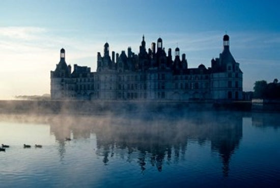 Chateau Chambord at Dawn Fine Art Print by David Barnes