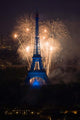 Fireworks at the Eiffel Tower Poster Print by David Barnes capturing Parisian beauty.