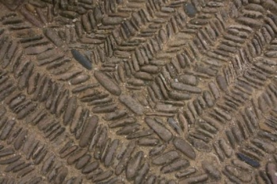 Spain Navarre Muruzabal Cobblestone Pattern Poster Print by Judith Haden
