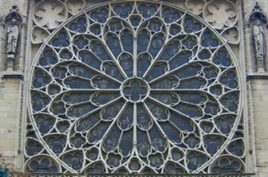 South Rose Window of Notre-Dame Poster Print by Lisa S. Engelbrecht