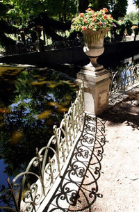 Fontaine de Medicis Poster Print by Michele Molinari, showcasing classic architecture.