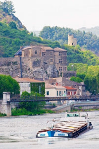 Chateau de Tournon and River Rhone Poster Print by Per Karlsson