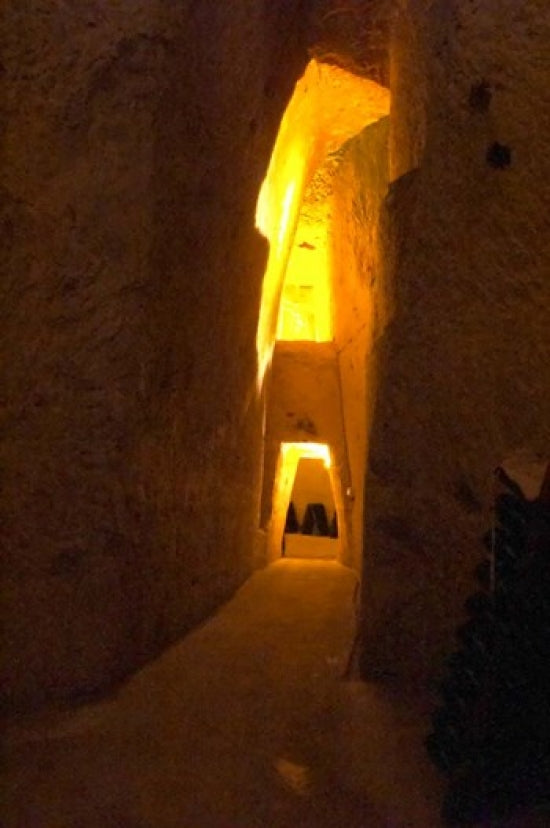 Wine Cellar, Old Chalk Quarry Poster Print by Per Karlsson showcasing rustic elegance.