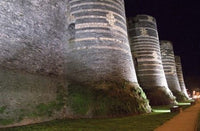 Chateau d'Angers Castle at Night Poster Print by Per Karlsson.