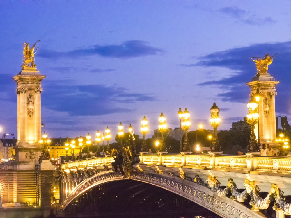 Pont Alexandre III Bridge crossing the Seine River Poster Print by Sylvia Gulin