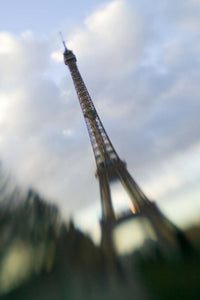 Winter View of the Eiffel Tower Poster Print by Walter Bibikow