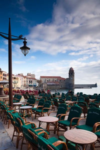 Collioure Vermillion Coast Area Poster Print by Walter Bibikow