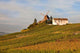 Windmill and Vineyards Poster Print by Walter Bibikow, showcasing a windmill and lush vineyards.