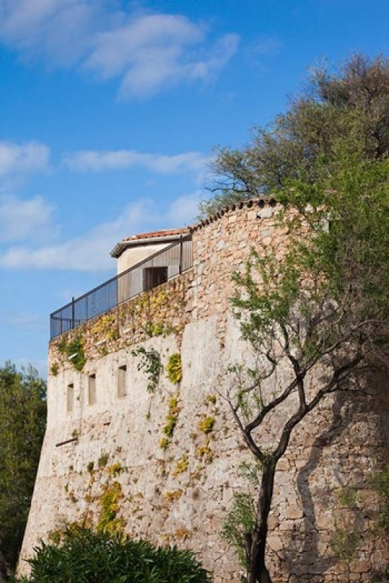 Citadel Wall Corsica France Poster Print by Walter Bibikow