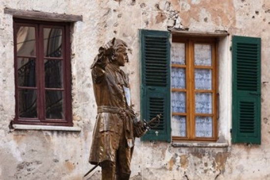 Statue of Francois Gaffori Poster Print by Walter Bibikow