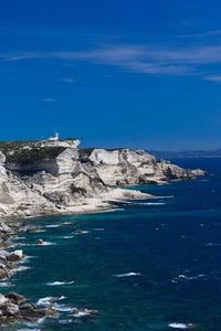 Falaises Cliffs towards Capo Pertusato Poster Print by Walter Bibikow