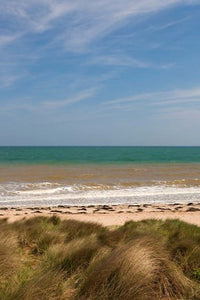 Juno Beach poster print by Walter Bibikow showcasing serene beach scenery.