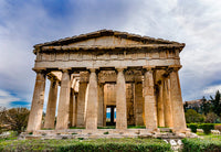 Ancient Temple of Hephaestus Columns Artwork Print