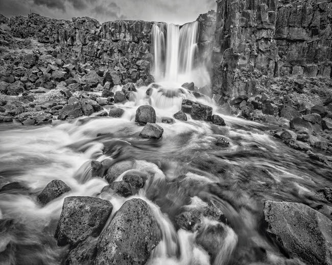 Iceland Golden Circle Oxarafoss Poster Print by John Ford