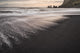 Iceland Reynisfjara Beach Poster Print showcasing stunning black sand beach and sea stacks.