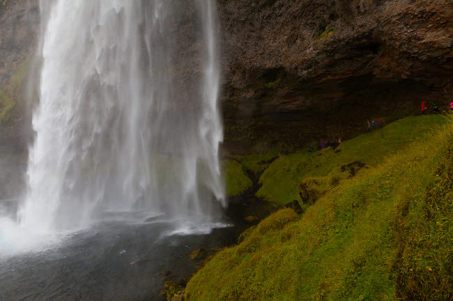 Seljalandsfoss Waterfall Poster Print by Kristin Piljay showcasing the beauty of Icelandic nature.