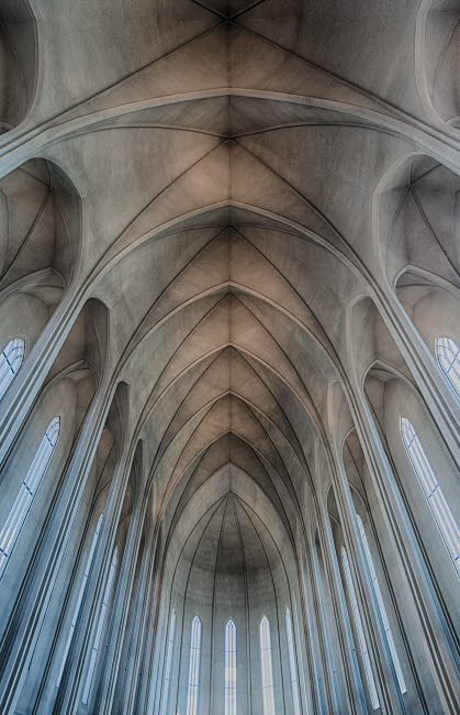 Iceland Reykjavik Hallgrimskirkja Cathedral Poster Print by Mark Williford