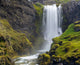 Dynjandi Waterfall Poster Print capturing the beauty of the Westfjords in Iceland.