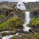 Dynjandi Waterfall Poster Print by Martin Zwick, capturing the beauty of Icelandic nature.