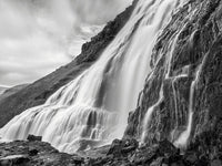 Dynjandi waterfall poster print by Martin Zwick showcasing stunning Icelandic landscape.