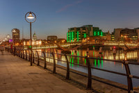 Custom House Over the River Liffey at Dusk Poster Print by Chuck Haney