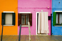 Burano colorful house windows and walls poster print by Jaynes Gallery