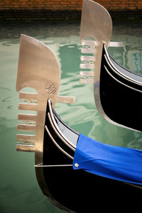 Italy Venice Gondola Bows Poster Print showcasing classic gondola design