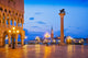 Venice Sunset on St. Marks Square Poster Print