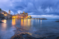 Vernazza sunset poster print showcasing the coastal town's beauty.