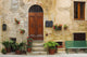 Italy Pienza House Door Poster Print by Jaynes Gallery