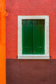 Burano Colorful Houses Poster Print showcasing vibrant colors and charming architecture.