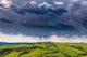 Val d'Orcia Storm Clouds Over Tuscany Landscape Poster Print