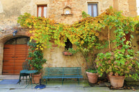 Italy Tuscany Chiusure Hill Town Fall Colors Poster Print
