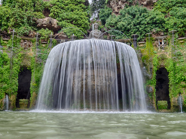 Villa d'Este Fontana dell'Ovato Poster Print by Julie Eggers