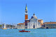 San Giorgio Maggiore Church Poster Print by William Perry, showcasing a 16th-century Benedictine church in Venice, Italy.