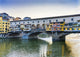 Sunset Over Arno River at Ponte Vecchio Florence Poster Print by William Perry