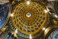 Siena Cathedral Interior Poster Print by William Perry, showcasing intricate architectural details.