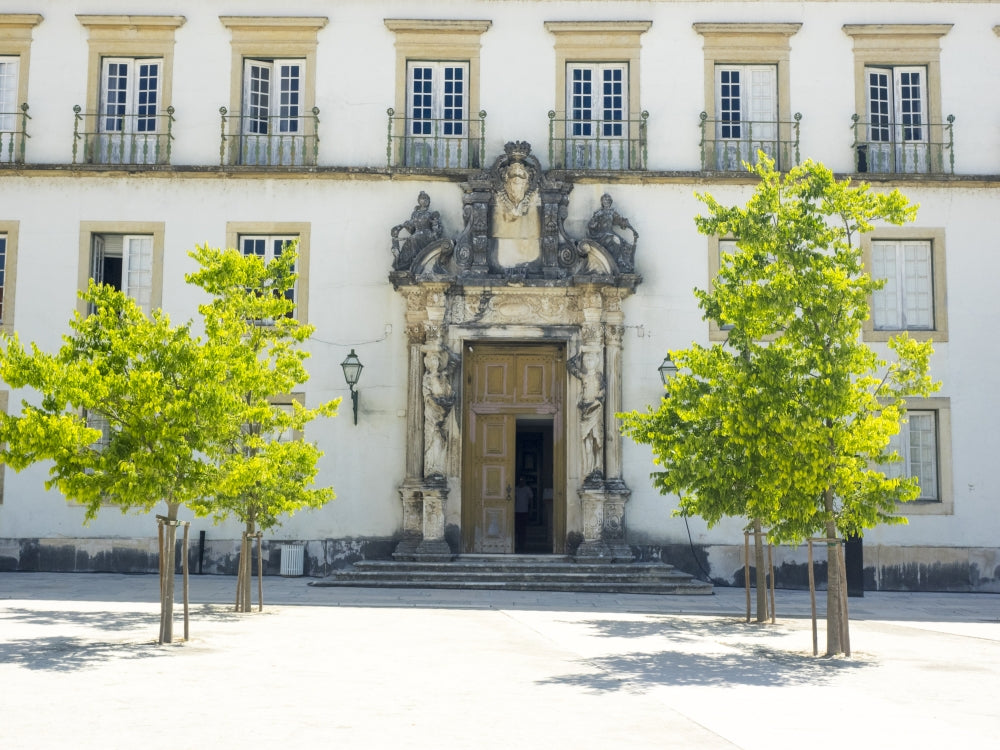Entrance to the Ancient University of Coimbra Poster Print by Terry Eggers